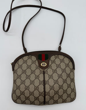 Gucci Vintage GG Plus Sherry Line Crossbody Bag