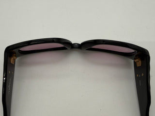 CHANEL Vintage Coco Quilted Medium Sunglasses with Case Black