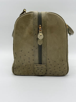 Genuine Ostrich Leather Travel Bag