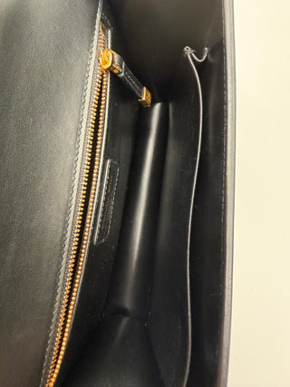 Christian Dior 30 Montaigne Leather Black Flap Crossbody Bag