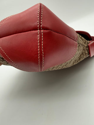COACH Soho Canvas Signature Red Crossbody Vintage