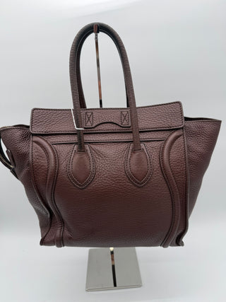 Celine Micro Luggage Brown Medium