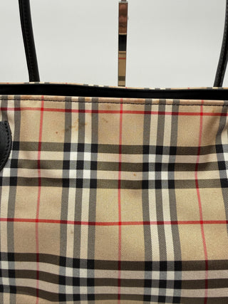 BURBERRY Blue Label Nova Check Nylon Large Tote