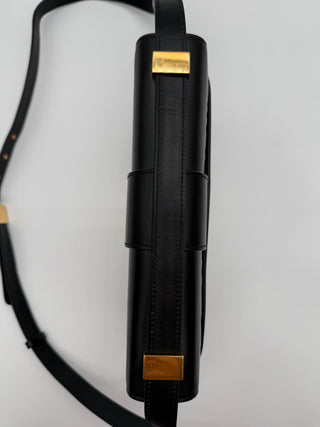 Christian Dior 30 Montaigne Leather Black Flap Crossbody Bag