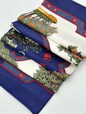 HERMES Carre 90 Beaux Jours Bonsai Les Scarf Multi-Color