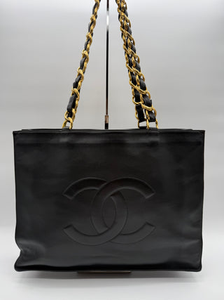 Chanel Timeless CC XL Chain Shopper Tote Vintage