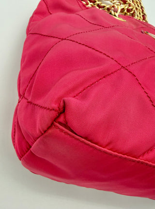 Prada Tessuto Impuntu Quilted Chain Tote – Fuchsia Pink Nylon