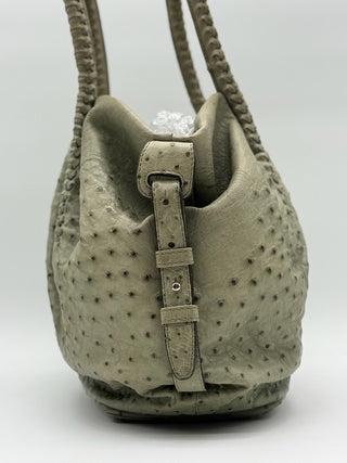 JRA Genuine Ostrich Leather Shoulder Bag