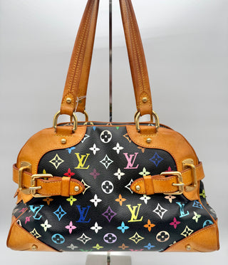 Louis Vuitton x Takashi Murakami Claudia Shoulder Bag – Black Multicolore Monogram