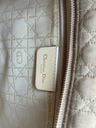 Lady Dior Cannage Canvas Tan Large GHW