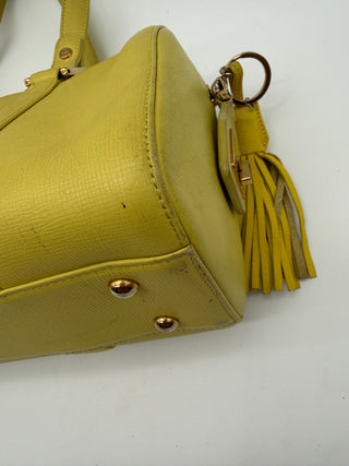 MCM Papillon Barrel Shoulder Bag – Yellow Leather