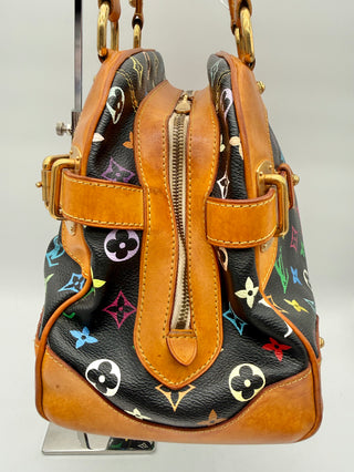 Louis Vuitton x Takashi Murakami Claudia Shoulder Bag – Black Multicolore Monogram