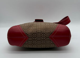 COACH Soho Canvas Signature Red Crossbody Vintage