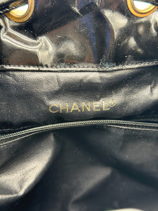 CHANEL Vintage Patent Leather Backpack 24K GHW