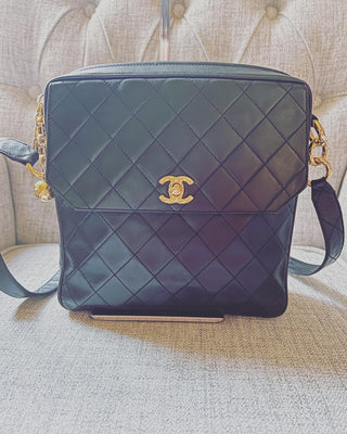 CHANEL Quilted 24k GHW Camera Bag