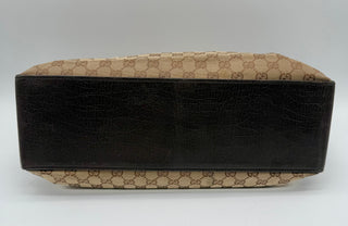 Gucci Buckle Canvas Tote