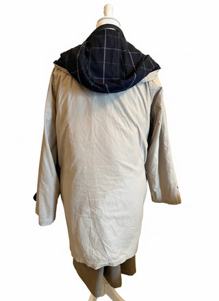 Burberrys Hooded Beige Coat Size Medium