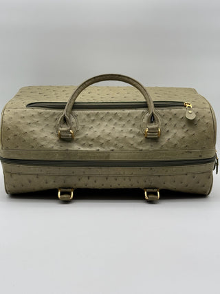 Genuine Ostrich Leather Travel Bag