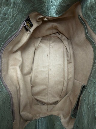 JRA Genuine Ostrich Leather Shoulder Bag