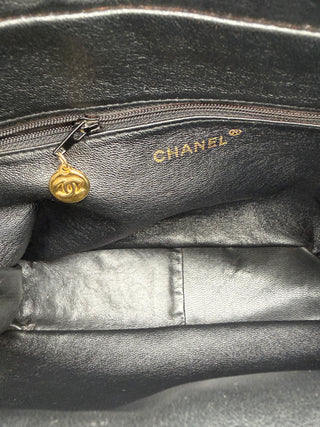 Chanel Vintage Quilted Lambskin Tassel Camera Bag – Black Leather with 24K Gold-Plated Hardware