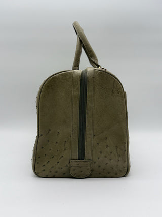 Genuine Ostrich Leather Travel Bag
