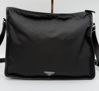Prada Black Nylon Messenger Bag