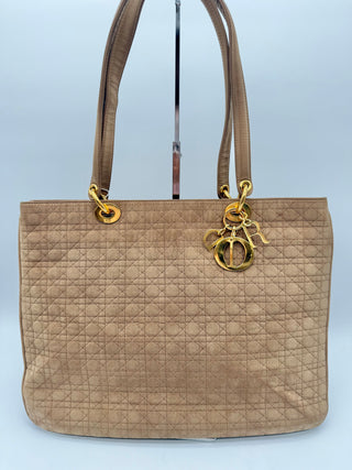 DIOR Lady Dior Cannage Tan Shoulder Bag