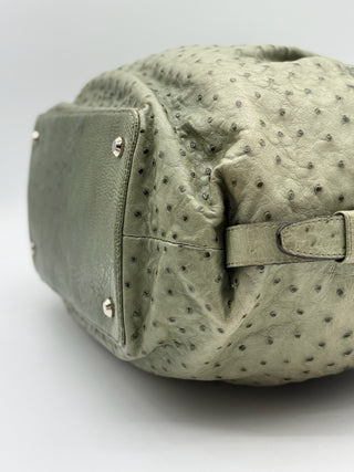 JRA Genuine Ostrich Leather Shoulder Bag