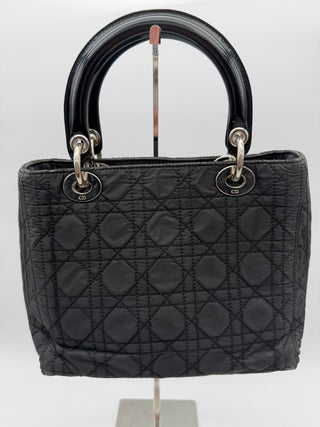 Christian Dior Lady Dior Nylon Small Handbag SHW