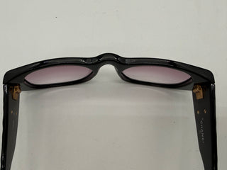 CHANEL Vintage Coco Quilted Medium Sunglasses with Case Black
