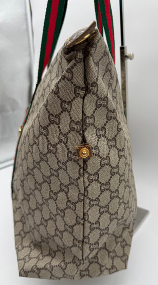 Gucci GG Plus Monogram Large Ziptop Travel Tote