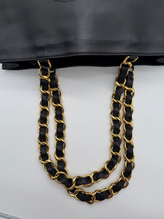 Chanel Timeless CC XL Chain Shopper Tote Vintage