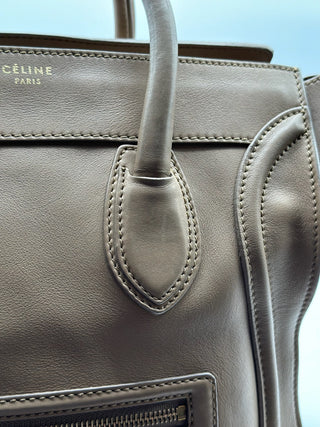 CELINE Mini Luggage Dune Handbag