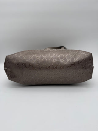 Gucci GG Imprime Tote Bag – Metallic Taupe