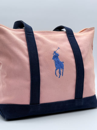Ralph Lauren Canvas Pink Tote