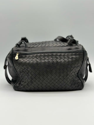 Bottega Veneta Intrecciato Black Shoulder Bag