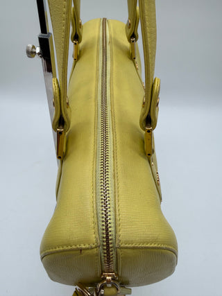 MCM Papillon Barrel Shoulder Bag – Yellow Leather
