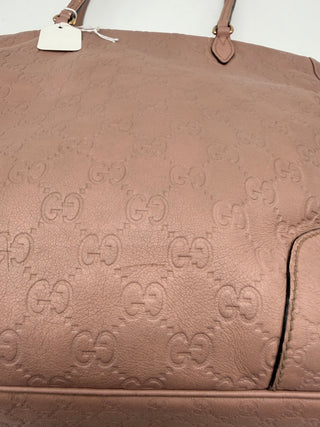 Gucci Microguccissima Bree Blush Pink Large Tote
