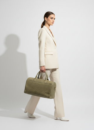Genuine Ostrich Leather Travel Bag