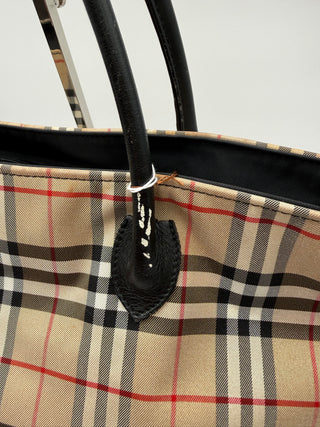 BURBERRY Blue Label Nova Check Nylon Large Tote