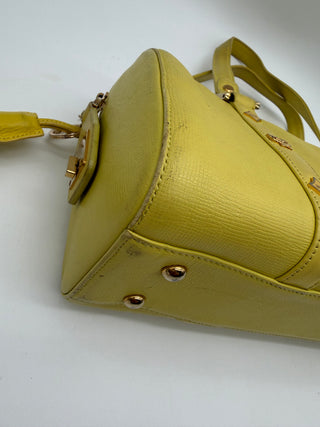 MCM Papillon Barrel Shoulder Bag – Yellow Leather