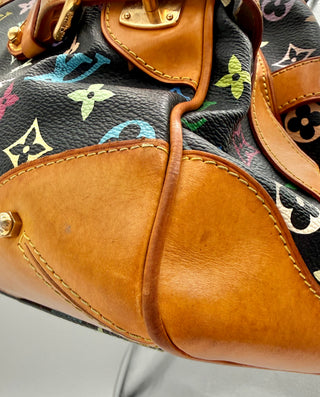 Louis Vuitton x Takashi Murakami Claudia Shoulder Bag – Black Multicolore Monogram