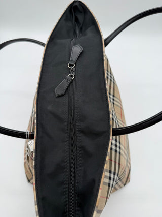 BURBERRY Blue Label Nova Check Nylon Large Tote