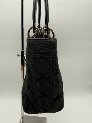 Christian Dior Lady Dior Nylon Small Handbag SHW