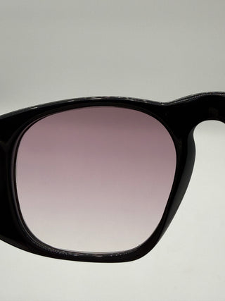 CHANEL Vintage Coco Quilted Medium Sunglasses with Case Black