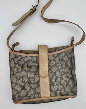 YSL Vintage Giraffe Print Medium Crossbody