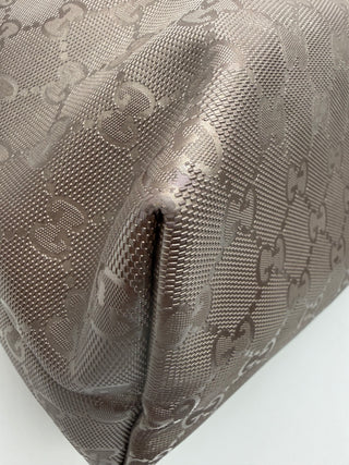 Gucci GG Imprime Tote Bag – Metallic Taupe