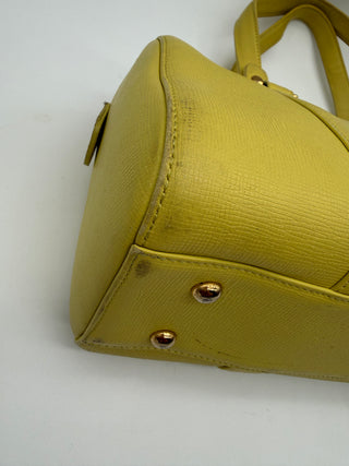 MCM Papillon Barrel Shoulder Bag – Yellow Leather