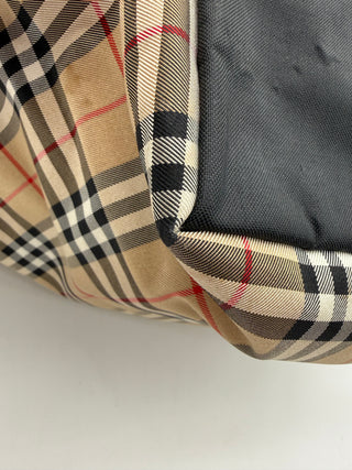 BURBERRY Blue Label Nova Check Nylon Large Tote
