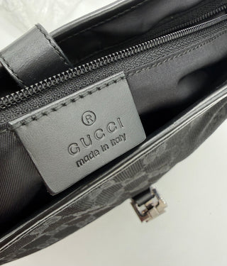 Gucci Jackie Black GG Canvas Bag